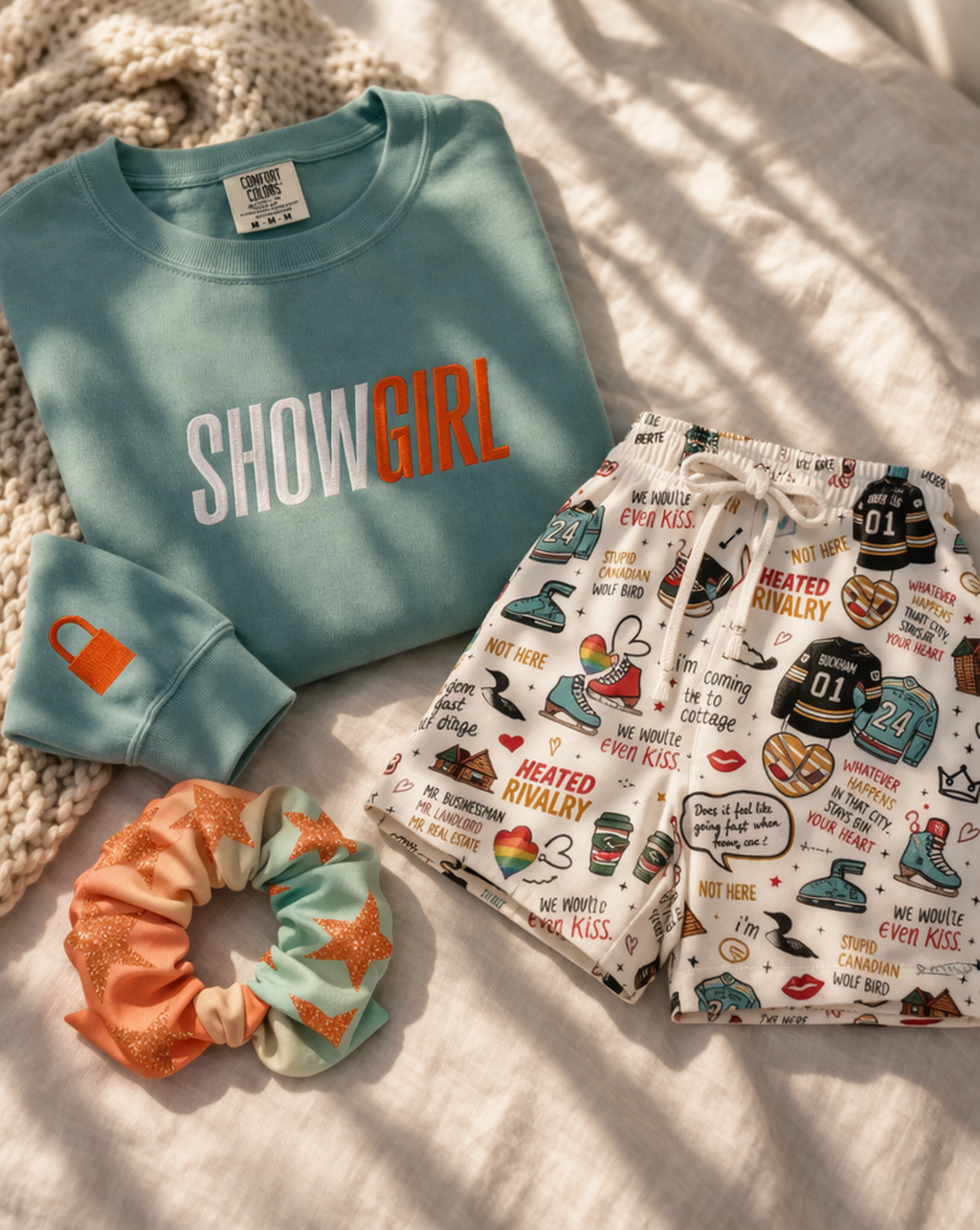Rivalry Nights Pajama Shorts – Cozy Sports Romance Loungewear