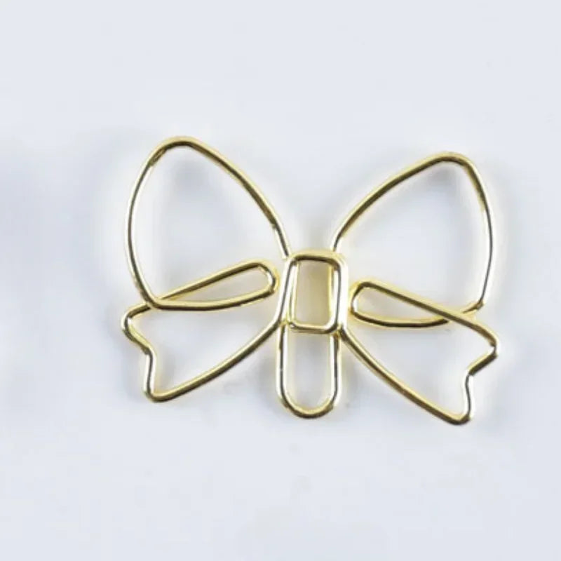 10pcs/set Metal Paperclips Multiple Cartoon Heart Animal Styles Paper Clip Book Scrapbook Planner Page Bookmark Binder Clip - élise & madelyn