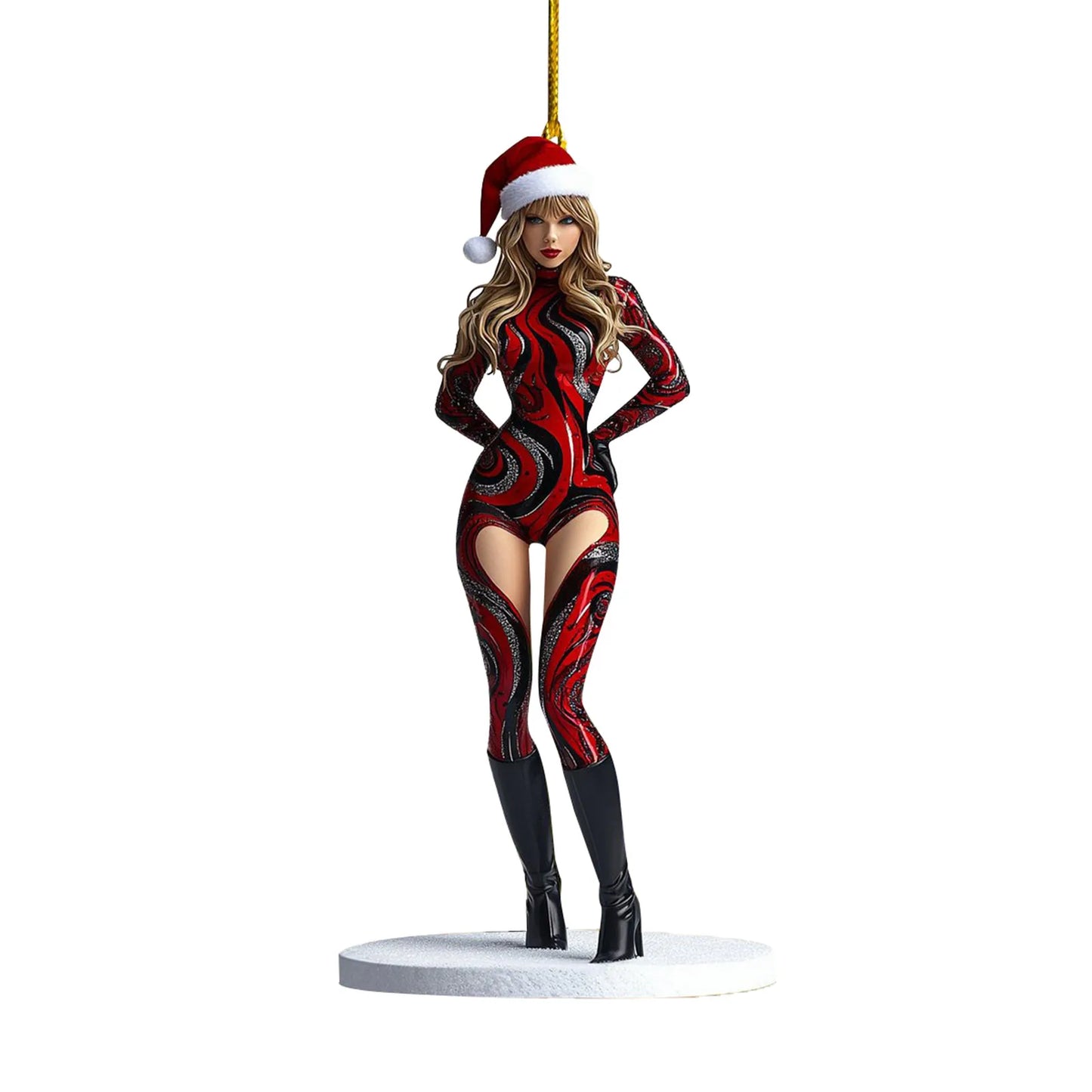 Pop Star Holiday Acrylic Ornaments – 2D Christmas Tree Hanging Decor - élise & madelyn