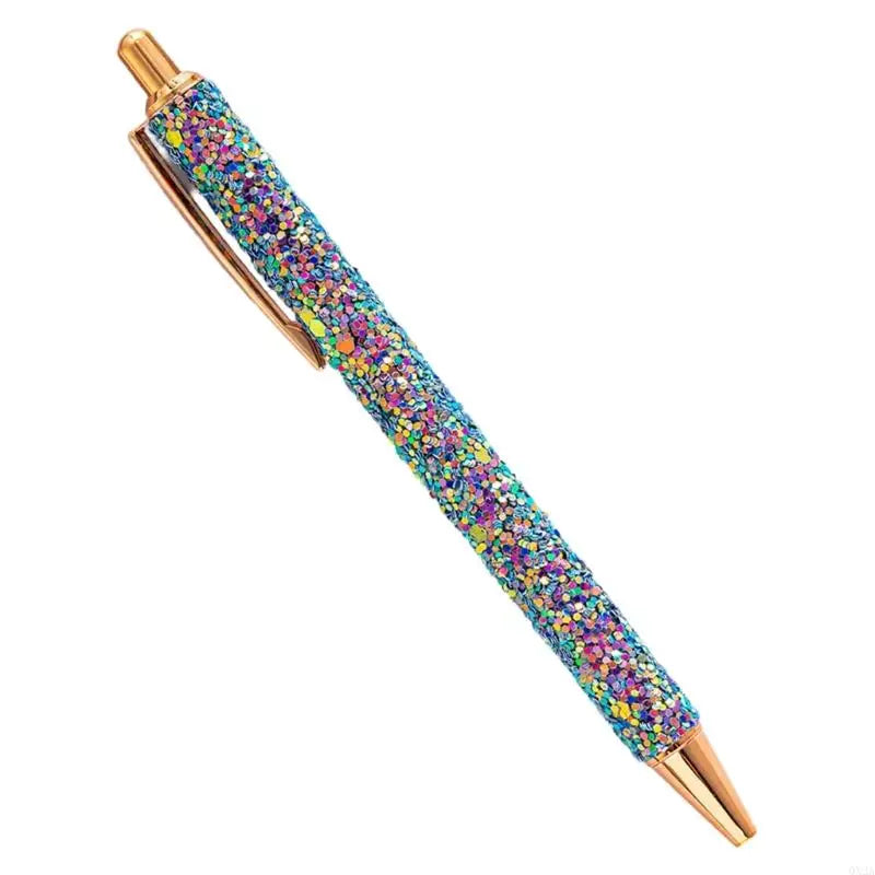 QX2A Fancy Pen for Women Girl Colorful Ballpoint Pen Sequins Journaling Pen - élise & madelyn