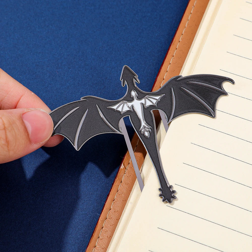 Creative Dragon Metal Bookmark Fantasy Animal Shaped Book Clip for Book Lovers Students Novelty Reading Accessory Stationery Gif - élise & madelyn