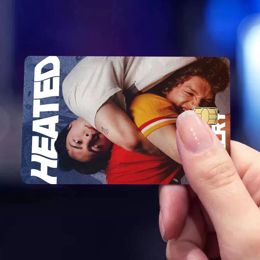 TV Series H-Heated Rivalry Anime 4pcs 1Set Funny Shell On Off Ultra Thin No Fade Sticker Skin Cover Film for Debit Credit Card