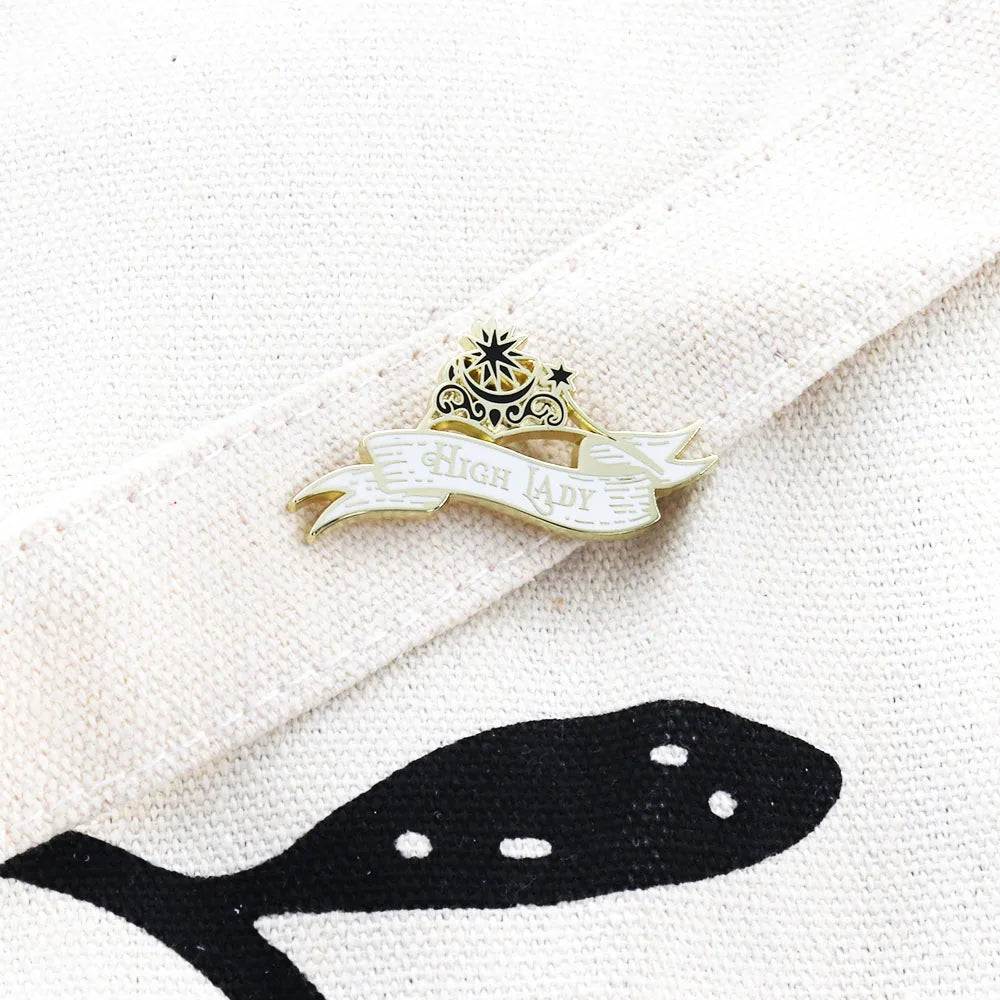High Lady Enamel Pin – Fantasy Reader Bookish Badge