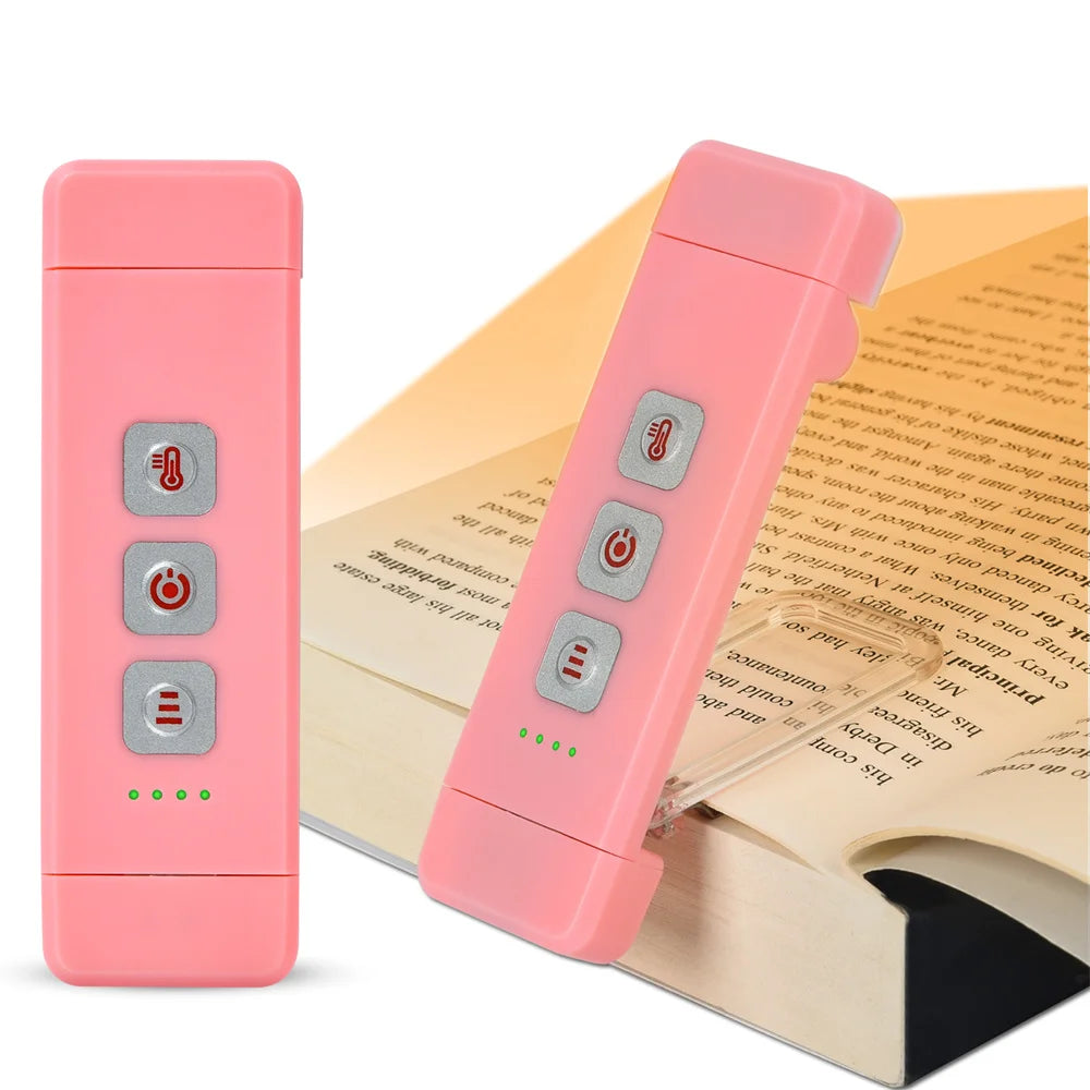 Clip-on Bookmark Book Light With Timer USB Rechargeable Reading Light Mini Led Read Light Portable Bedside Desk Light Read Lamp - élise & madelyn