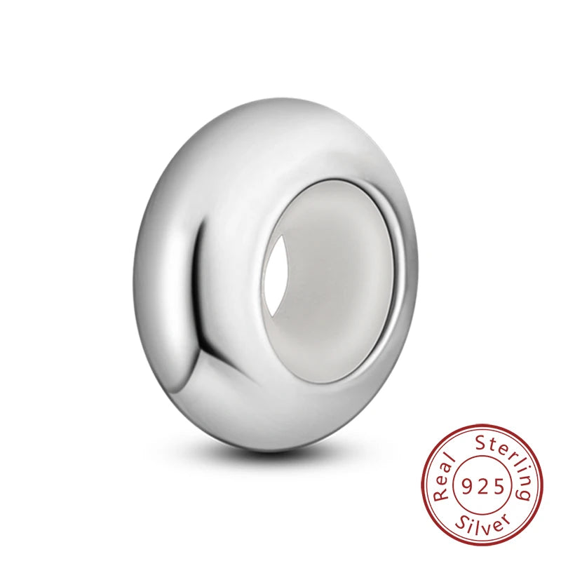 Fit Original Charms Beads 925 Sterling Silver Clip Charms Zircon Silicone Spacer Beads for Bracelet Women DIY Gift Party - élise & madelyn
