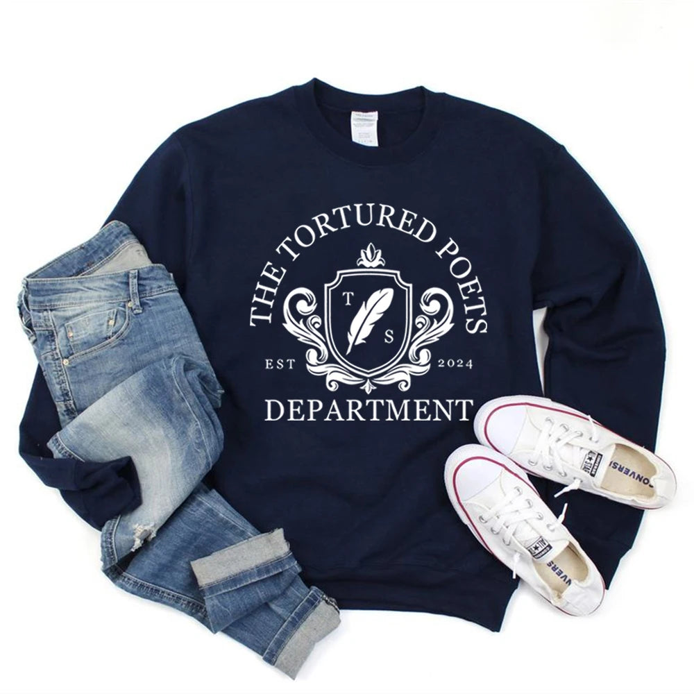 The Tortured Poets Department Sweatshirt New Music Album Shirt TTPD Hoodie All's Fair in Love and Poetry Crewneck Sweatshirts - élise & madelyn