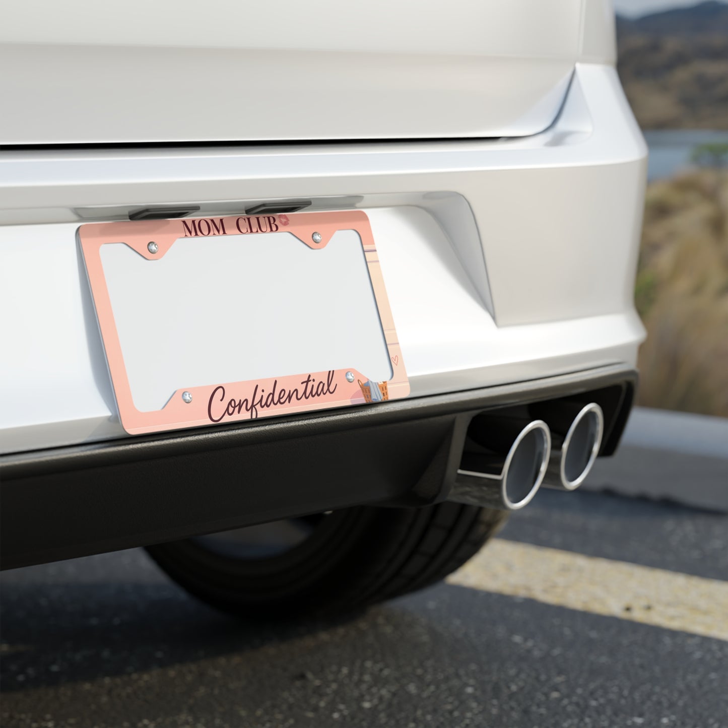 License Plate Frame (The Laundry Room Pact Edition) – Official Mom Club Confidential Merch - élise & madelyn