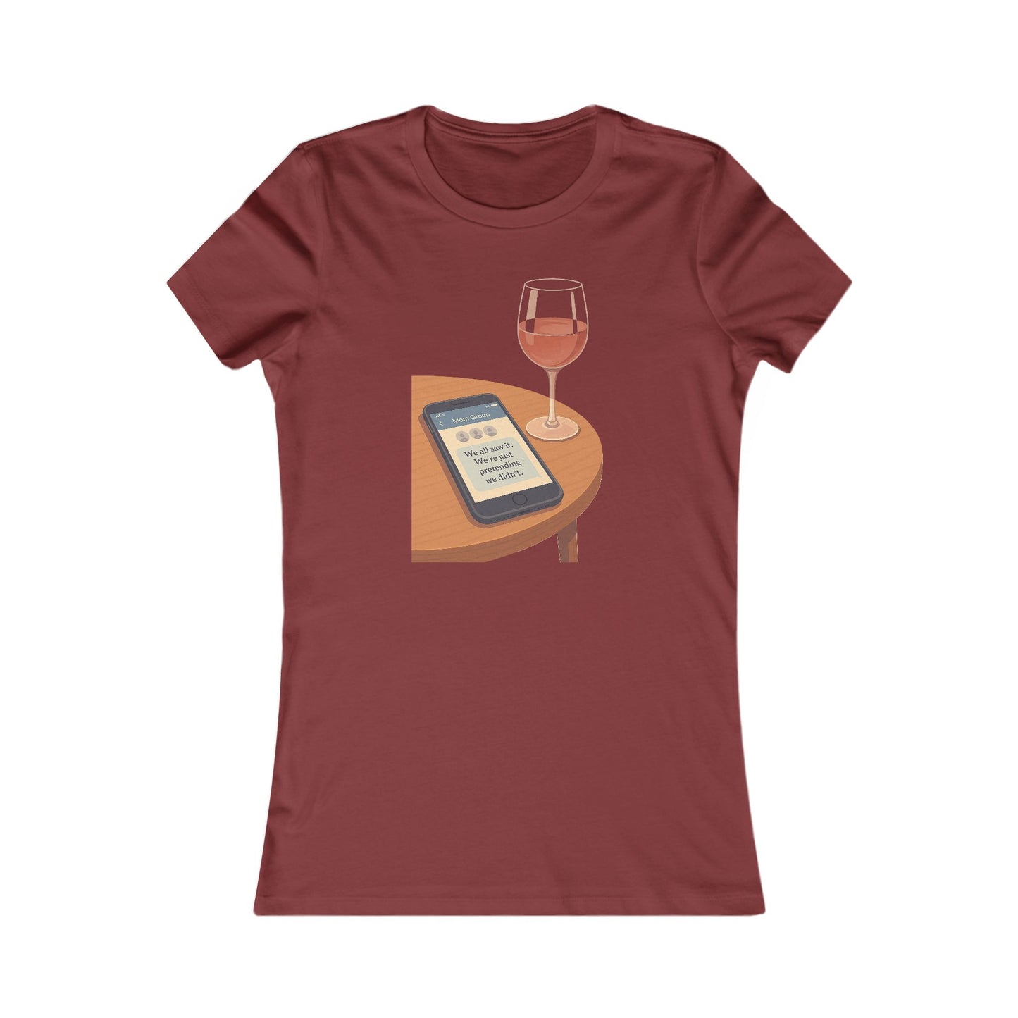 Group Chat Tee – “We All Saw It” Edition — Mom Club Confidential™ Official Gear - élise & madelyn