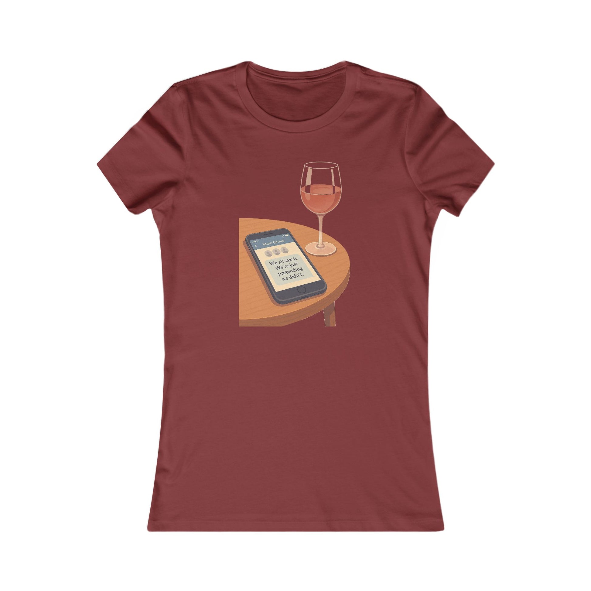 Group Chat Tee – “We All Saw It” Edition — Mom Club Confidential™ Official Gear - élise & madelyn