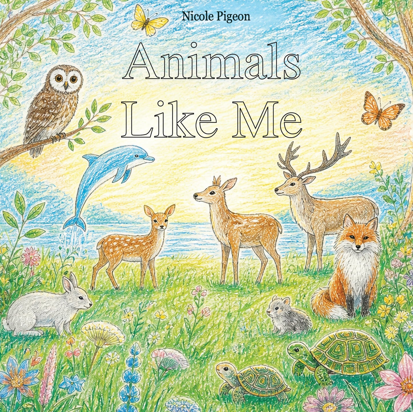 Animals Like Me: The Colouring Book