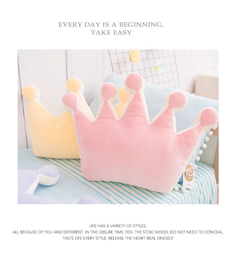 INS HOT Candy Color Cloud Star Moon Plush Pillow Colorful Rainbow Crown Pillow Cushion Sofa Home Decoration Throw Pillow Toy - élise & madelyn