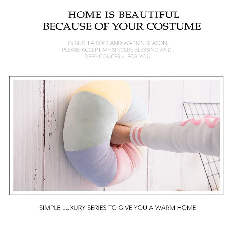 INS HOT Candy Color Cloud Star Moon Plush Pillow Colorful Rainbow Crown Pillow Cushion Sofa Home Decoration Throw Pillow Toy - élise & madelyn