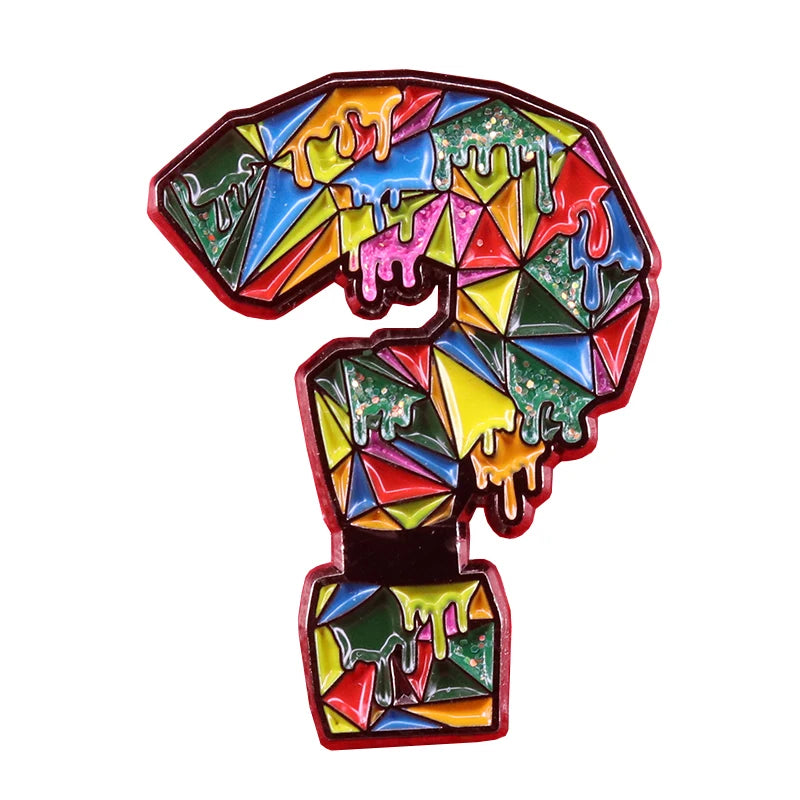 Autism Awareness Badge ASD Pin Rainbow Puzzle Ribbon Heart Brooch Support Gift