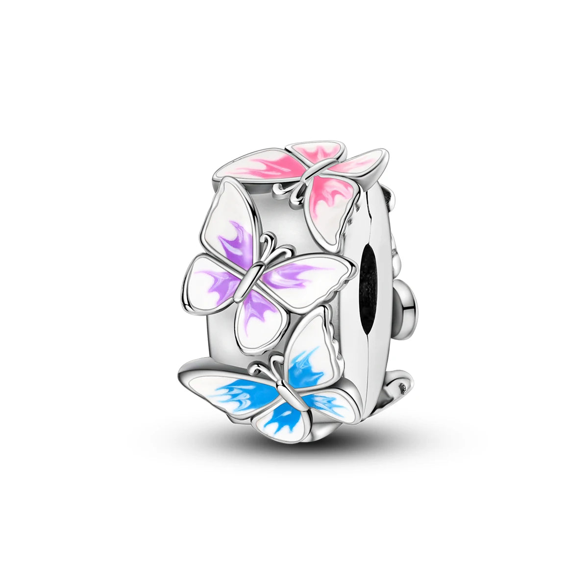 Charms Fit Original Beads 925 Sterling Silver Clip Charms Zircon Silicone Spacer Beads fit Bracelet Women DIY Gift - élise & madelyn