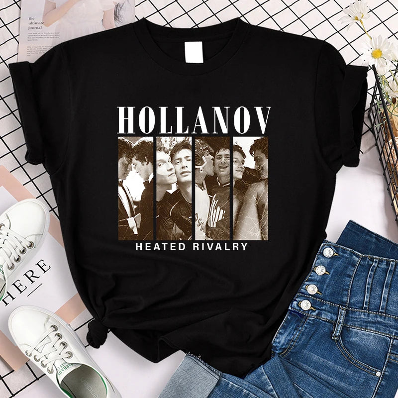 Heated Rivalry Graphic T-Shirt – Gothic Y2K Vintage Crew Neck Tee (Unisex)
