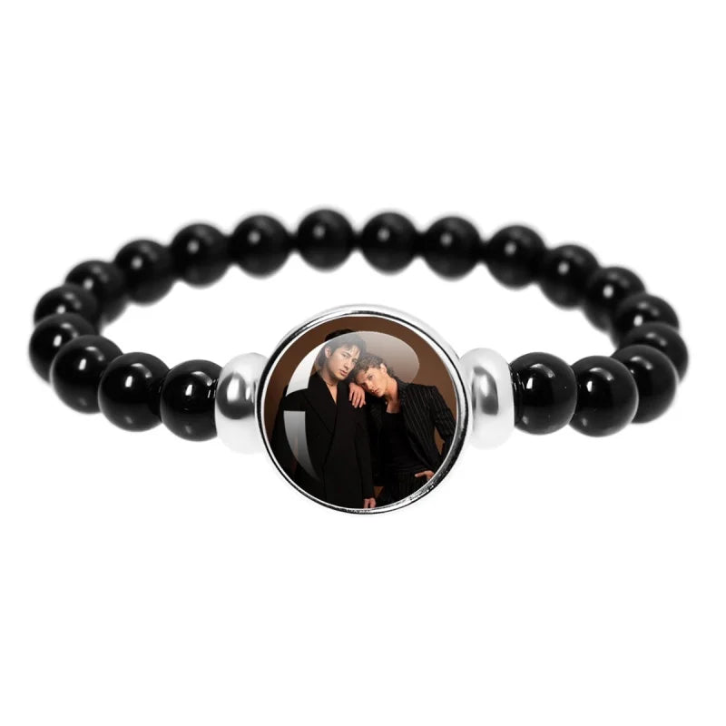 Book Boyfriend Bracelet – Black Bead Reader Accessory