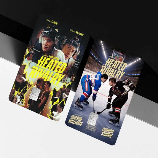 TV Series H-Heated Rivalry Anime 4pcs 1Set Funny Shell On Off Ultra Thin No Fade Sticker Skin Cover Film for Debit Credit Card
