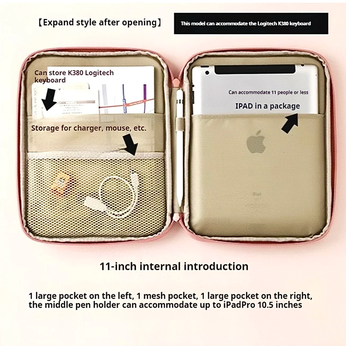 Tablet Bag 9-11inch For iPad Air4 5 Pro 11 10.9  iPad Case 10.5 inch For XiaoMi 5 Samsung Huawei Lenovo Shockproof Pouch Bags - élise & madelyn