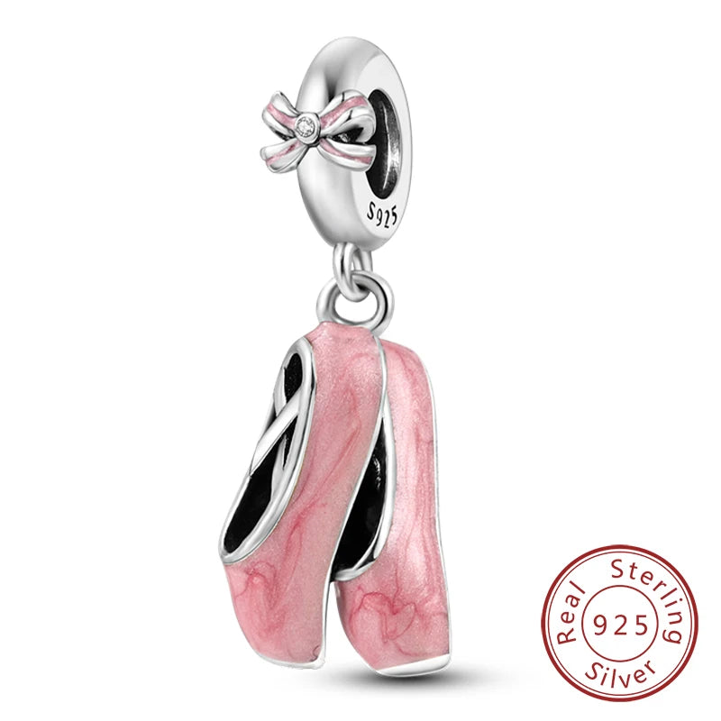 Fit Original 925 Sterling Silver Charms Beads Wine Glass Coffee Cup Charms Pendant For Women Bracelet Charms DIY Jewelry Gift - élise & madelyn