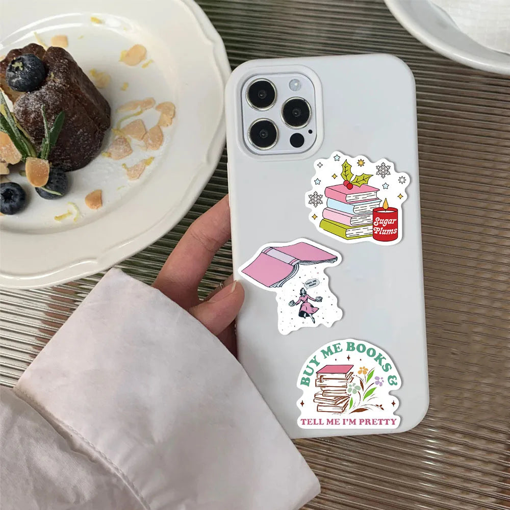 50/150PCS Romantic Reading Style Graffiti Star Covering Cartoon Stickers DIY Notebook Waterproof Stickers - élise & madelyn
