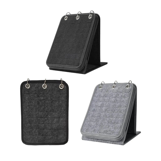 Pin Display Holder with 5 Pages Pins Collection Storage Calendar Stand