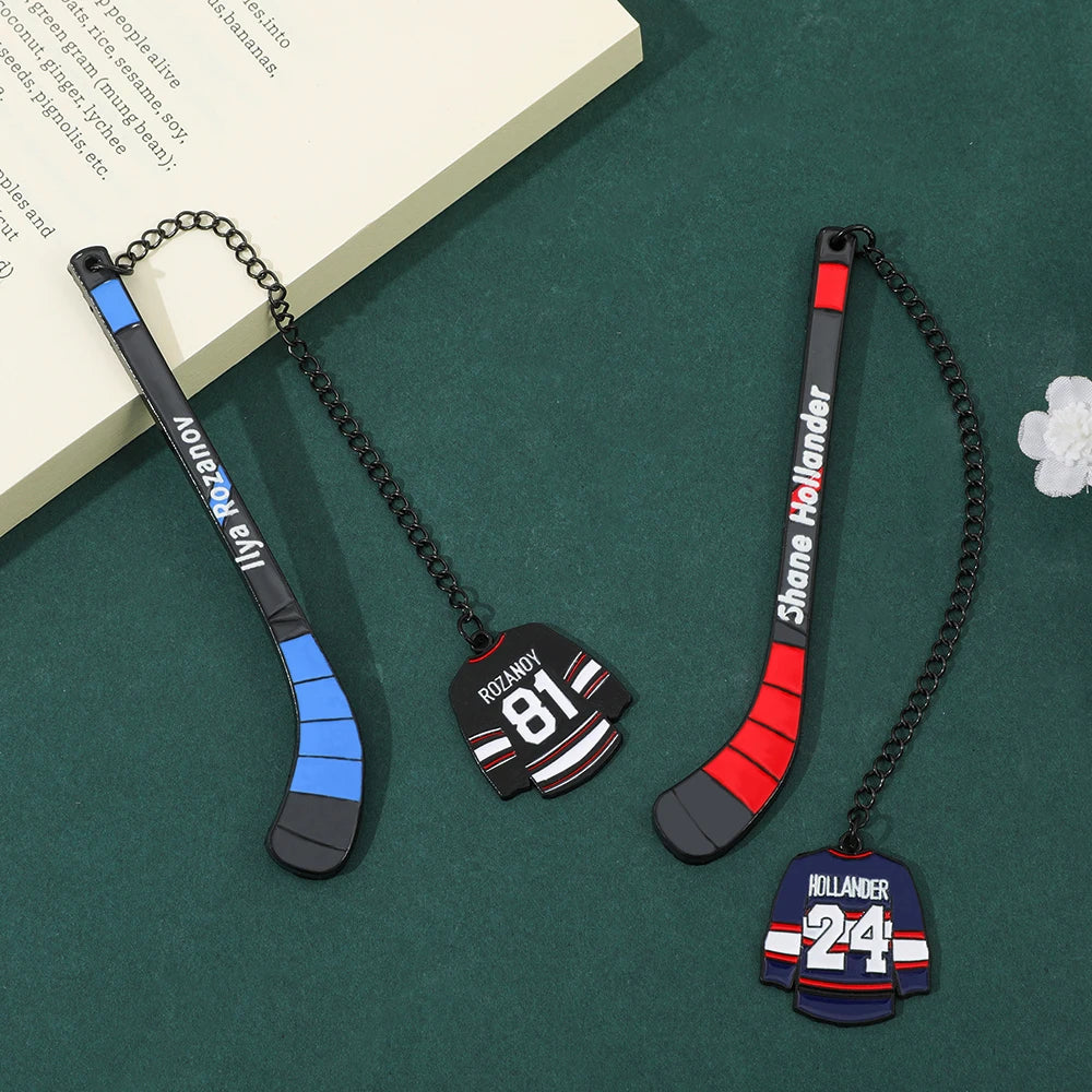Hockey Romance Bookmark Set – Jersey Stick Page Markers