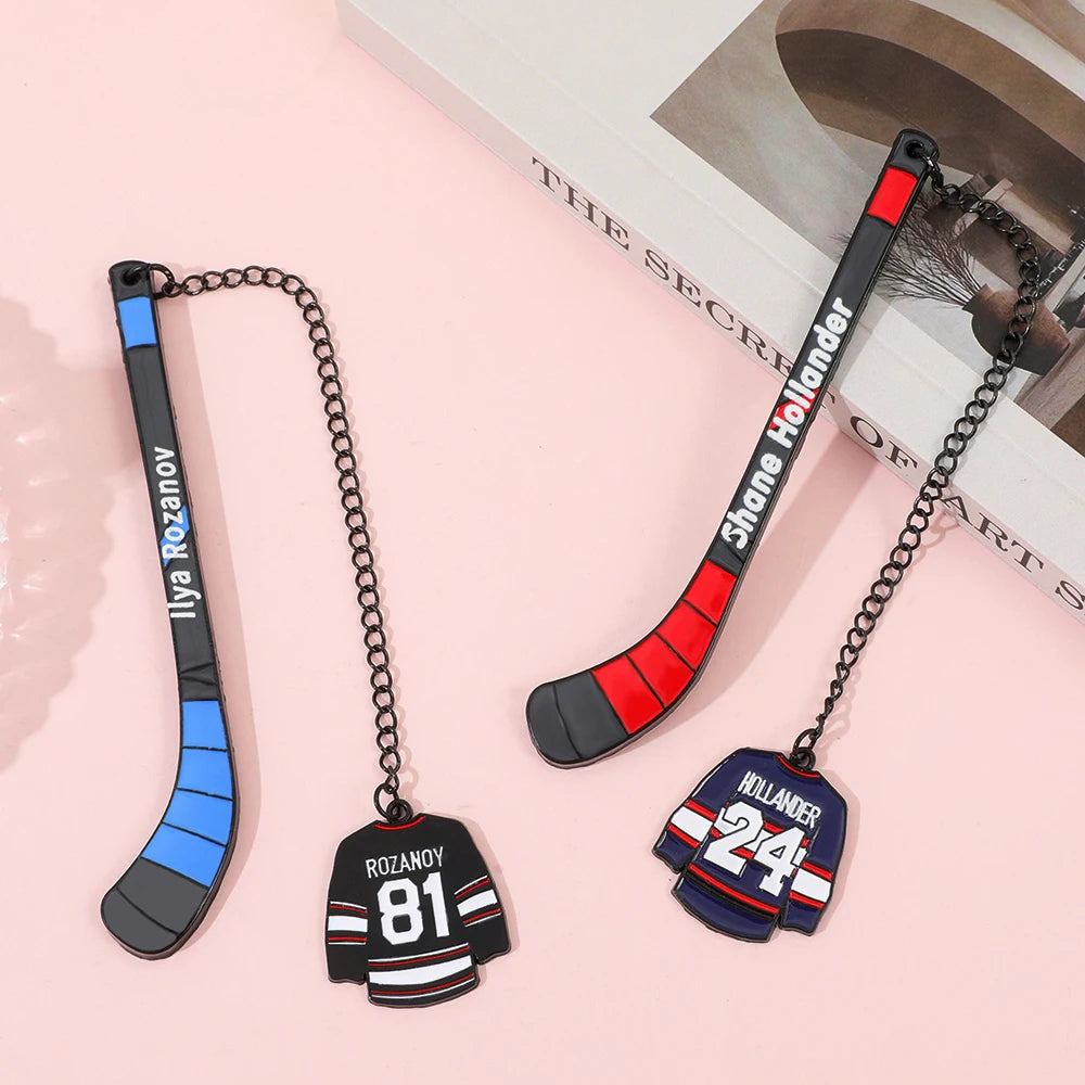 Hockey Romance Bookmark Set – Jersey Stick Page Markers
