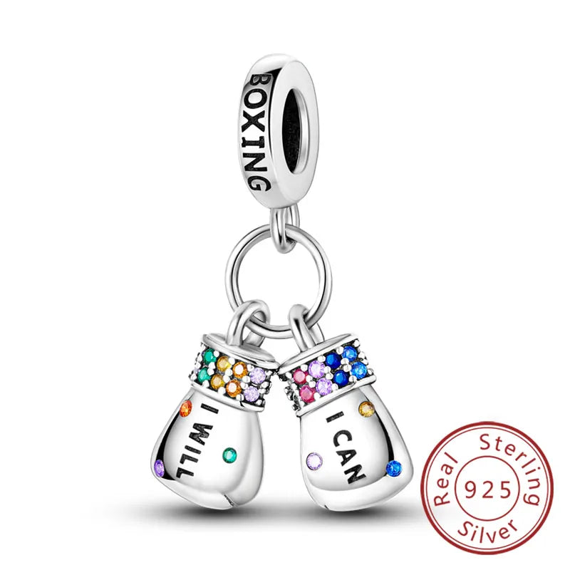 Fit Original 925 Sterling Silver Charms Beads Wine Glass Coffee Cup Charms Pendant For Women Bracelet Charms DIY Jewelry Gift - élise & madelyn