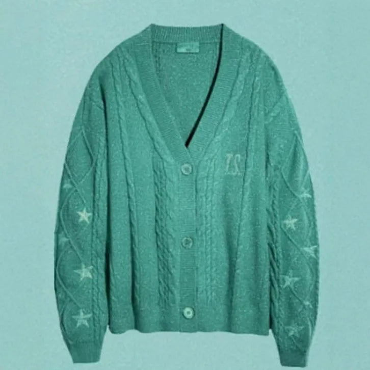 T.S. TLOAS Star Cardigan – Cozy Embroidered Knit (Dupe Inspired) - élise & madelyn