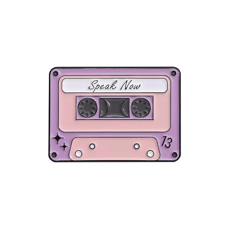 Retro Cassette Enamel Pins — Era-Inspired Collectible Set - élise & madelyn