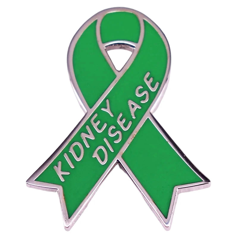 Colorful Ribbon Enamel Pin Disease Awareness Ribbon Badge Mental Health Jewelry Backpacks Hats Jeans Decorative