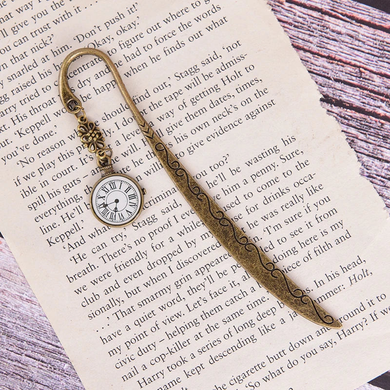 Funny Clock Metal Bookmarks Vintage Retro Tower Book Marker Paper Clips For Kids Gift Stationery Student Gift - élise & madelyn