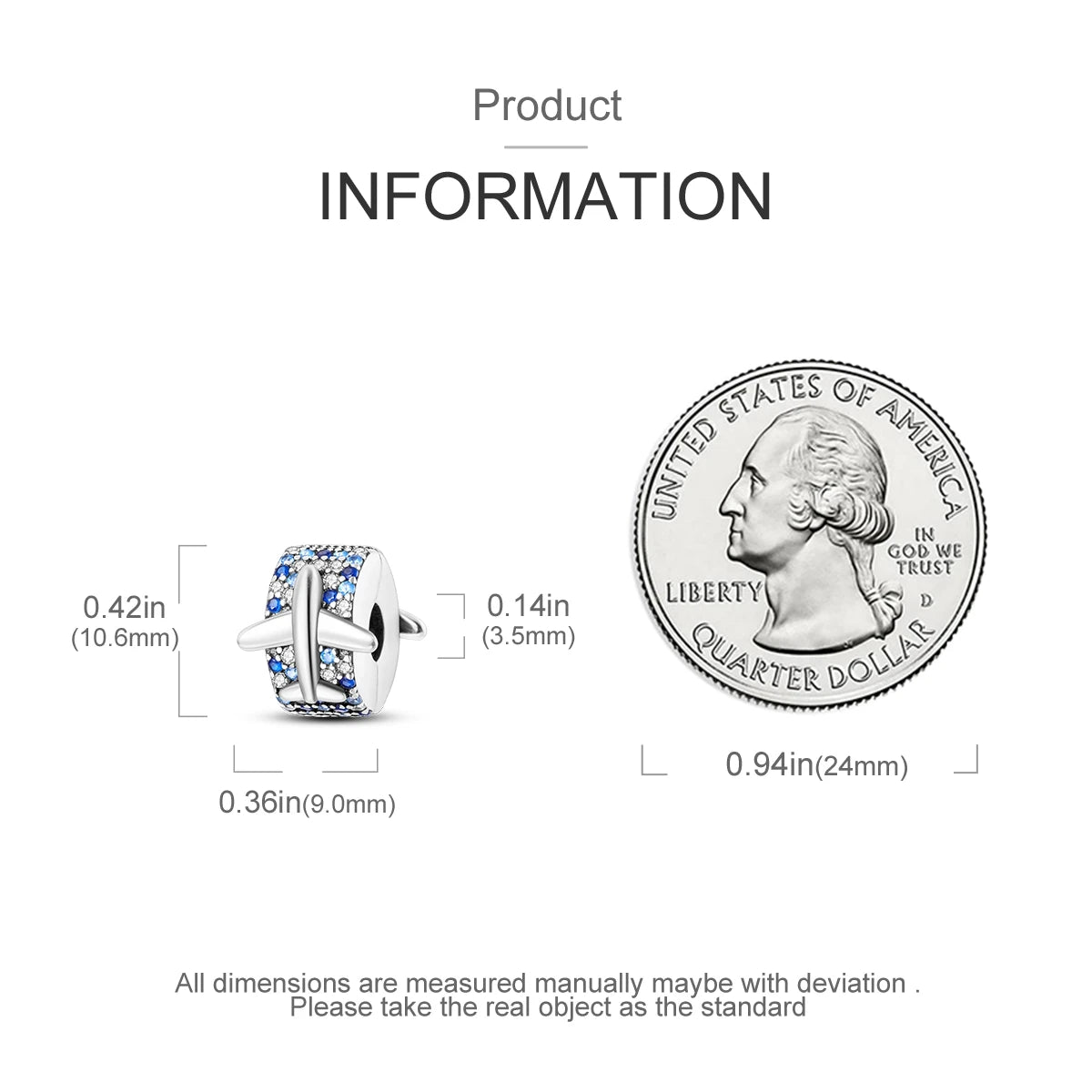 Charms Fit Original Beads 925 Sterling Silver Clip Charms Zircon Silicone Spacer Beads fit Bracelet Women DIY Gift - élise & madelyn