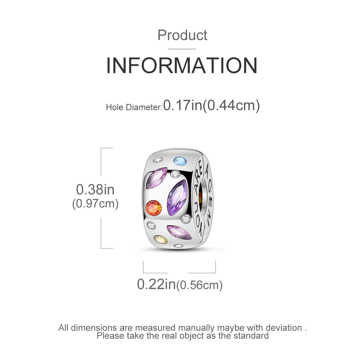 Charms Fit Original Beads 925 Sterling Silver Clip Charms Zircon Silicone Spacer Beads fit Bracelet Women DIY Gift - élise & madelyn