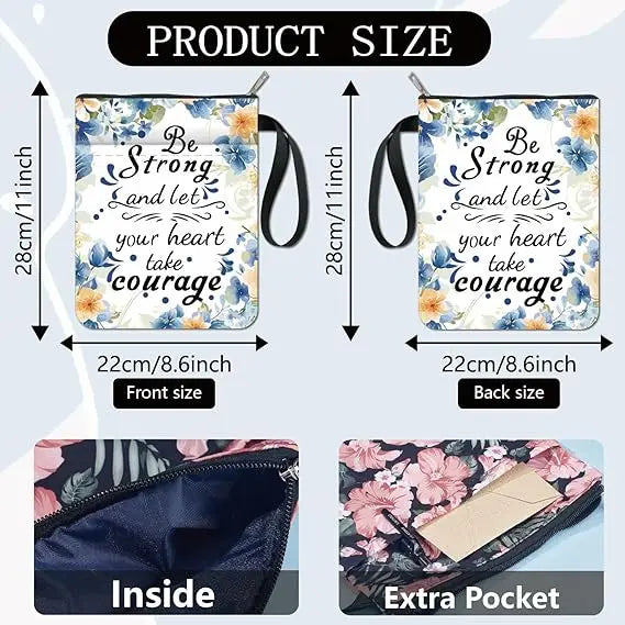 1pc Giraffe Book Sleeve Cartoon Animal Book Covers Book Protector for Paperbacks Washable Fabric Cloth Book Cover with Zipper - élise & madelyn