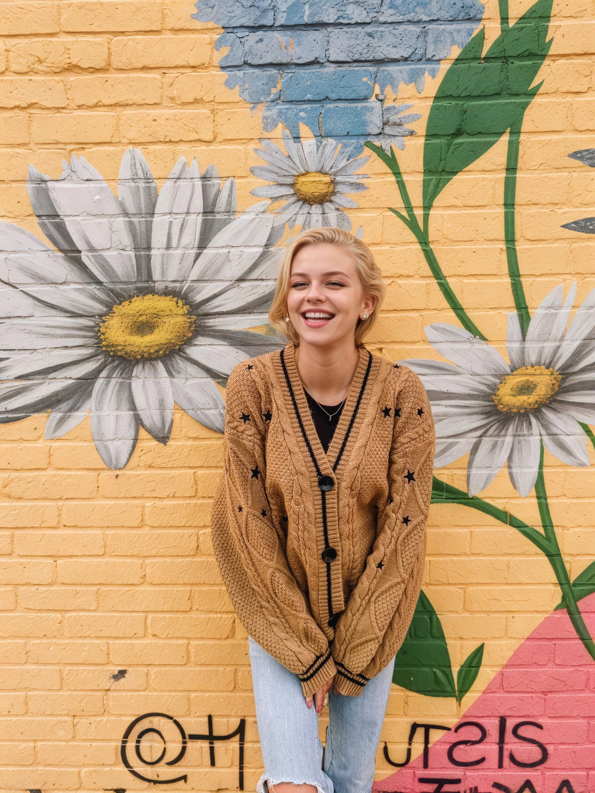 Fearless-Era Inspired Knitted Cardigan – Star Embroidered Cable Knit | Fan-Made Dupe - élise & madelyn
