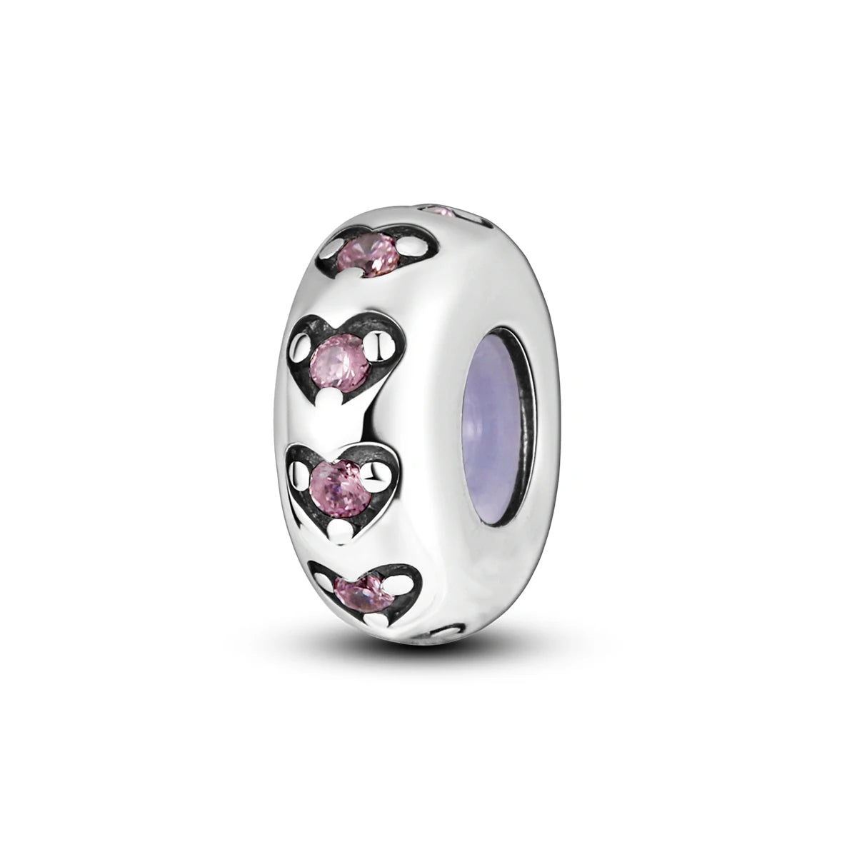 Charms Fit Original Beads 925 Sterling Silver Clip Charms Zircon Silicone Spacer Beads fit Bracelet Women DIY Gift - élise & madelyn