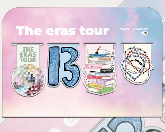 Swiftie Magnetic Bookmark Set (4pcs) – Eras-Inspired Pastel Designs | Taylor-Inspired Gift - élise & madelyn