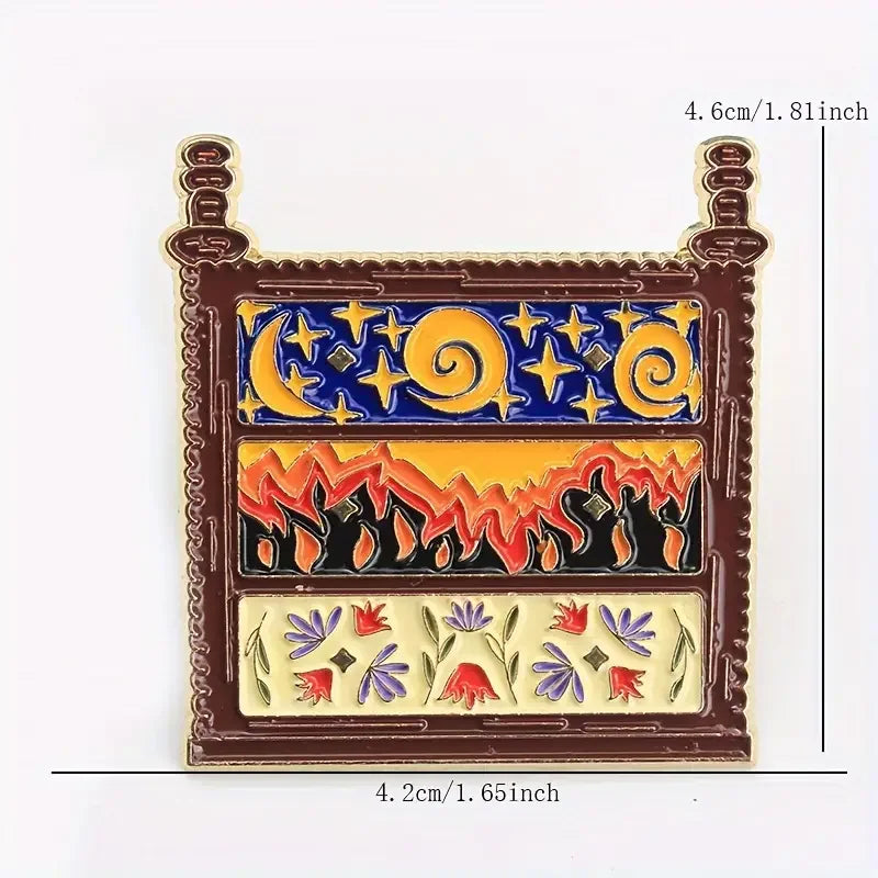 Fantasy Night Court Dresser Enamel Pin – Bookish Fandom Badge Inspired by Popular Fae Series