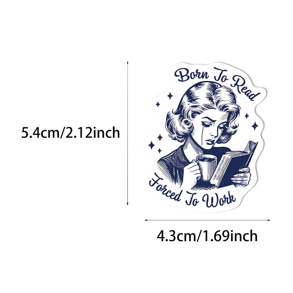 50/150PCS Romantic Reading Style Graffiti Star Covering Cartoon Stickers DIY Notebook Waterproof Stickers - élise & madelyn