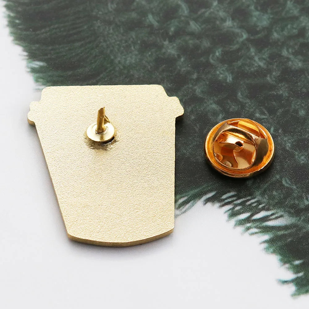 Read Books, Drink Coffee Enamel Pin – Bookish Coffee Lover Lapel Badge | Introvert Pin - élise & madelyn