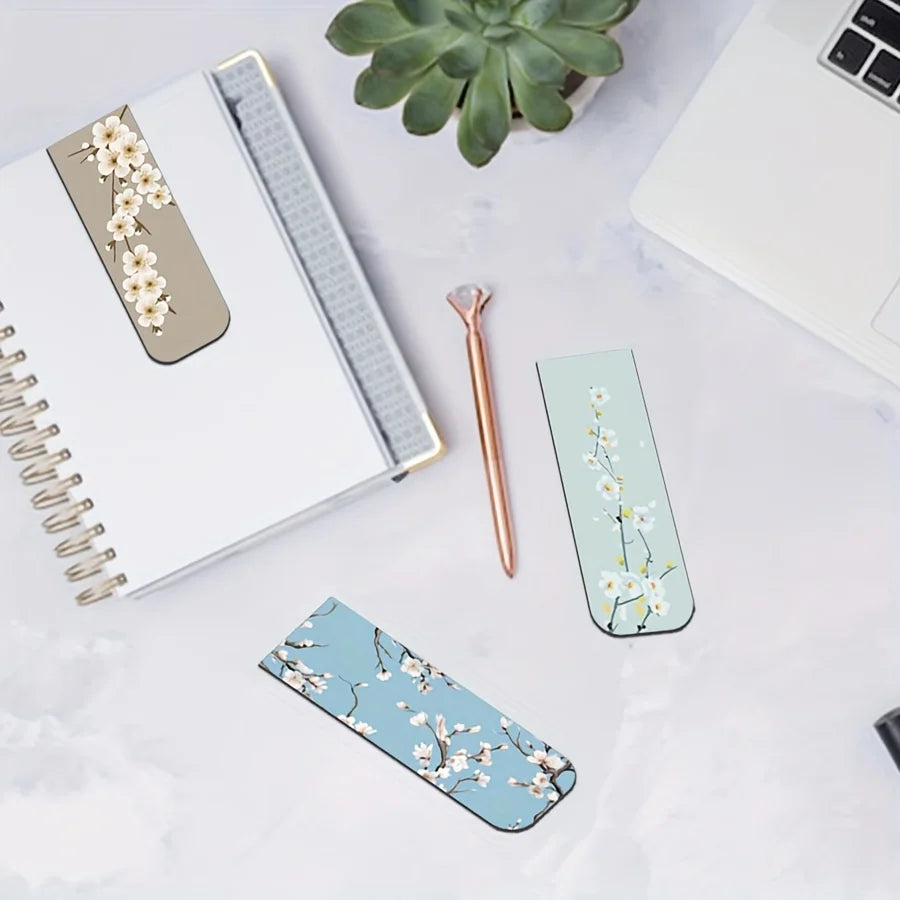 12pcs Magnetic Bookmarks For Women Flower Planner Magnetic Bookmark Assorted Book Magnets Page Markers Clip Magnetic Bookmarks - élise & madelyn