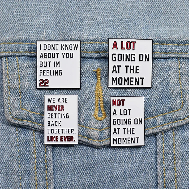 Pop Singer Inspired Enamel Pins — Cute Swiftie Aesthetic Lapel Pins - élise & madelyn