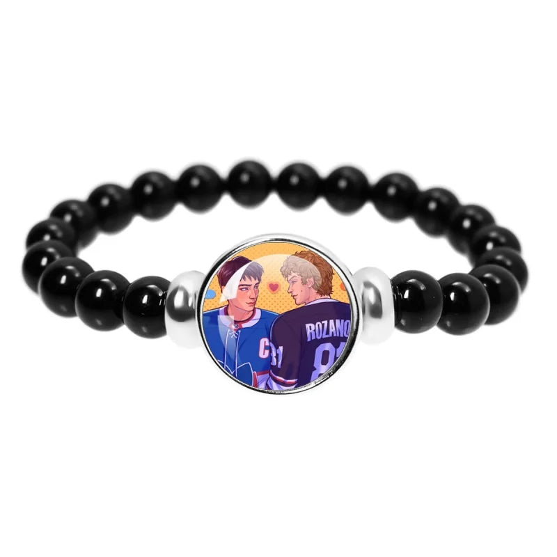 Book Boyfriend Bracelet – Black Bead Reader Accessory