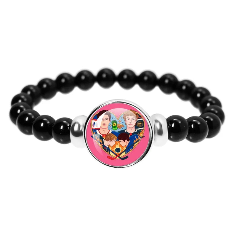 Book Boyfriend Bracelet – Black Bead Reader Accessory