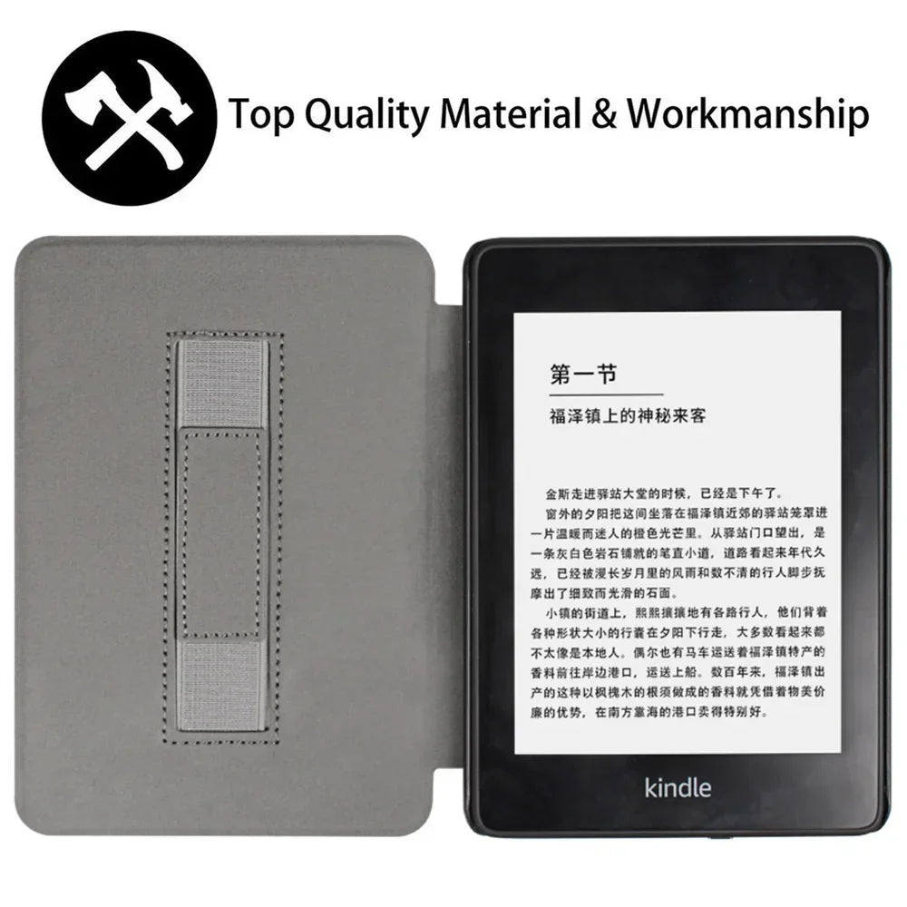 Handle Case For Kindle Paperwhite 2024 12th Generation Colorsoft 7 Inch Model No. SA569P SA568B Auto Wake/Sleep Shell Pouch 7” - élise & madelyn