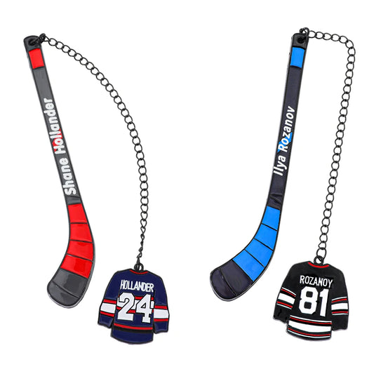 Hockey Romance Bookmark Set – Jersey Stick Page Markers