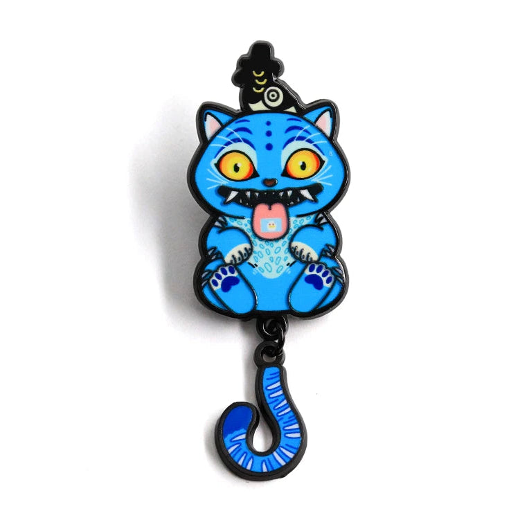 Blue Spirit Tiger Enamel Pin