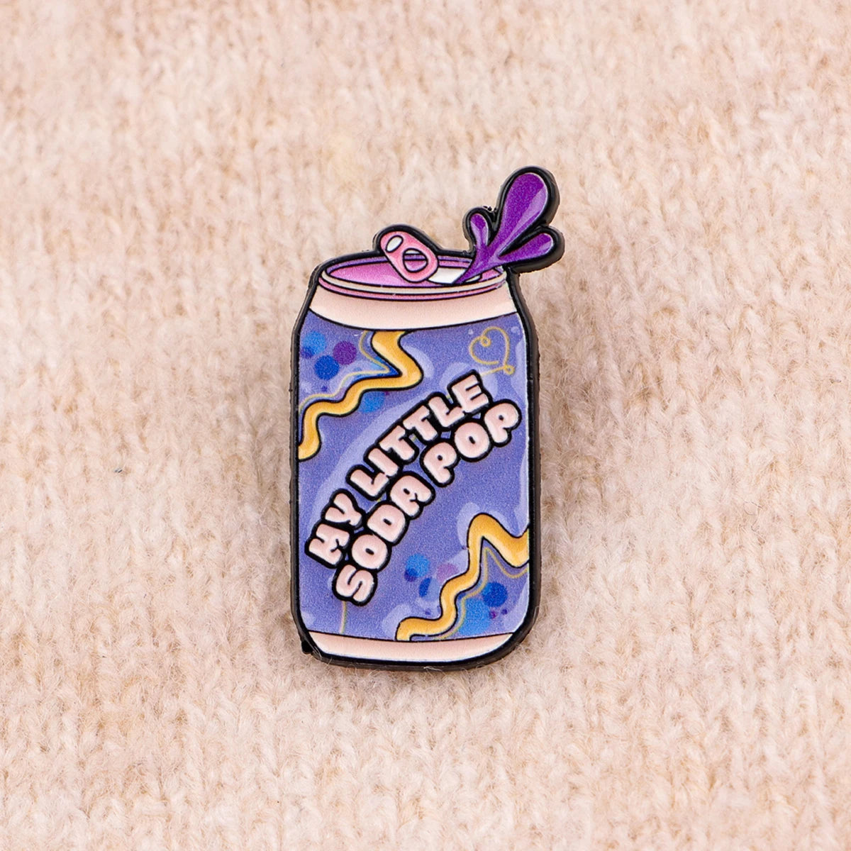 Cute Soda Girl Enamel Pin