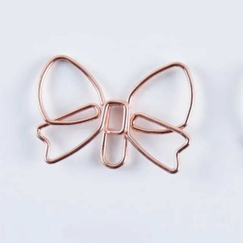 10pcs/set Metal Paperclips Multiple Cartoon Heart Animal Styles Paper Clip Book Scrapbook Planner Page Bookmark Binder Clip - élise & madelyn